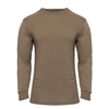 Rothco Brown Long Sleeve Solid T-Shirt - 60217