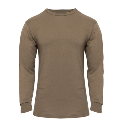 Rothco Brown Long Sleeve Solid T-Shirt - 60217