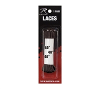 Rothco Black 40 Inch Nylon Shoe Laces - 6061