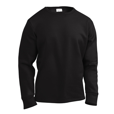 Rothco Black ECWCS Crew Neck Top - 6118