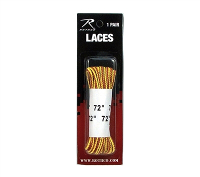 Rothco Brown Yellow 72 Inch Boot Laces - 6158