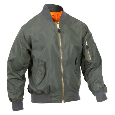 Rothco 6325 Sage Green Lightweight MA-1 Flight Jacket