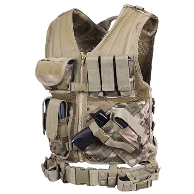 Rothco Multicam Tactical Cross Draw Vest - 6384