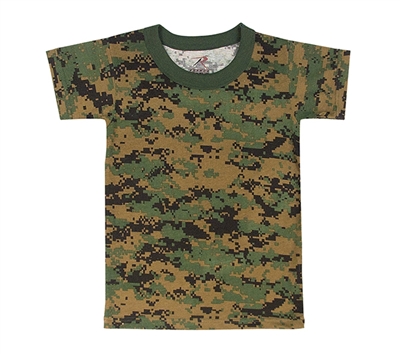 Rothco Kids Digital Woodland Camo T-Shirt - 6396