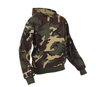 Rothco Kids Woodland Camo Hooded Sweatshirt - 6490