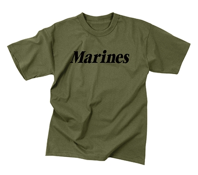 Rothco Kids Olive Drab Marines T-Shirt - 66157