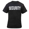 Rothco Black Security 2-Sided T-Shirts - 6616