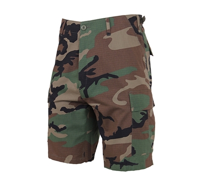 Rothco Woodland Camo Rip Stop BDU Shorts - 7056