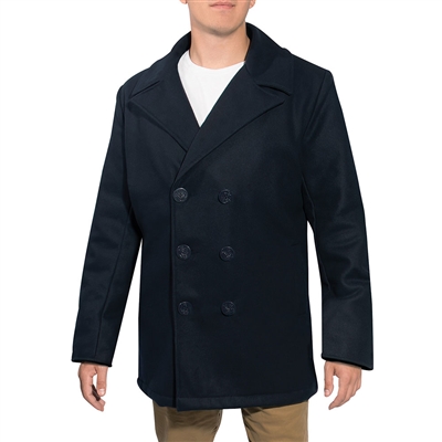 Rothco Deluxe Navy Blue Pea Coat - 71030