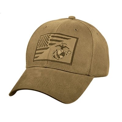 Rothco Coyote Brown USMC Globe and Anchor Low Pro Cap 7185