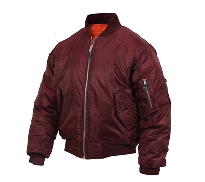 Rothco 7327 Maroon MA-1 Flight Jacket