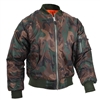 Rothco Woodland Camo MA-1 Flight Jacket 7332