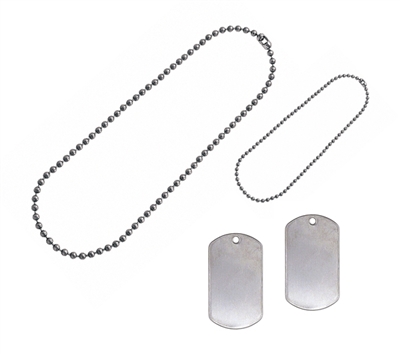 Rothco Dog Tag Set with Chains 8000