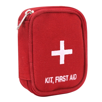 Rothco Red Military Zipper First Aid Kit with Contents - 8318