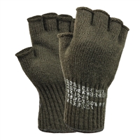 Rothco Olive Drab Fingerless Wool Gloves - 8410