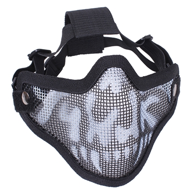 Rothco Black Skull Bravo Tac Half Face Mask - 867