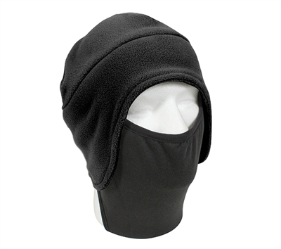 Rothco Black Convertible Fleece Face Mask - 8943