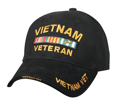 Rothco Black Vietnam Veteran Cap - 9321