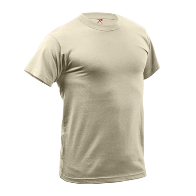 Rothco Tan Quick Dry Moisture Wick T-shirt - 9570