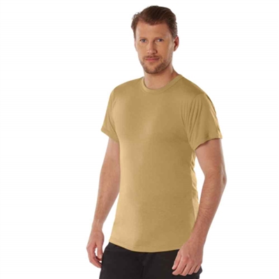 Rothco Brown Moisture Wicking T-shirt - 9574