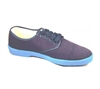 Zig-Zag Navy Sneaker with Blue Sole - 7222