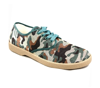 Zig-Zag Green Camouflage Sneakers - 7272