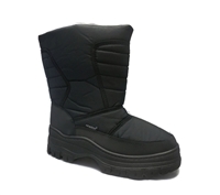 Zig-Zag Black Snow Boots - 7701