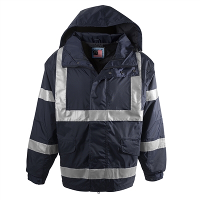 Snap N Wear Navy Safety System Jacket - 777T