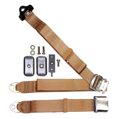 Chrome Lift Latch Non-Retractable Shoulder Belt