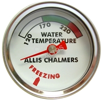 Allis Chalmers Water Temperature Gauge With White Face