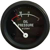 Oil Pressure Gauge (0-55 PSI) - Dash mounted, Black Face                                             