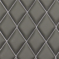 Basic Diamond Stitch - Gray Vinyl