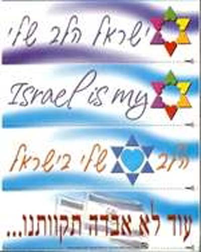 Israel is My Heart Stickers - 4/pack