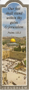 Gates of Jerusalem Bookmark with Psalm 122.2