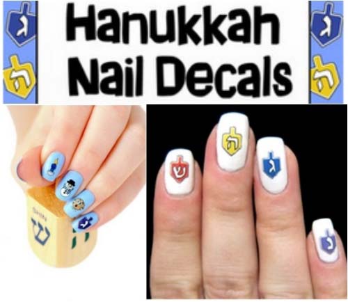 Jazzy-Snazzy Chanukah Nail Decals