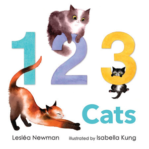 1,2,3 Cats, a Board Book of Cats from 1 - 12 by Leslea Newman
