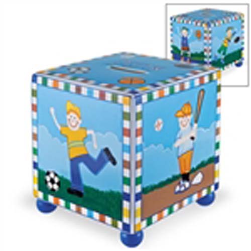 Boy's Sports Tzedakah Box