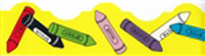 Crayons Bright Borders  for classroom, office, or home!