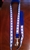 Jewish Dog Leash, Narrow, Blue