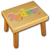 Personalized name wooden stool Pastel Colors