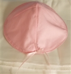 Pink Kippah with Satin Bow for Breast Cancer