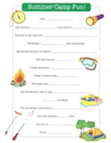 Camp Stationery 6 sheets/pk