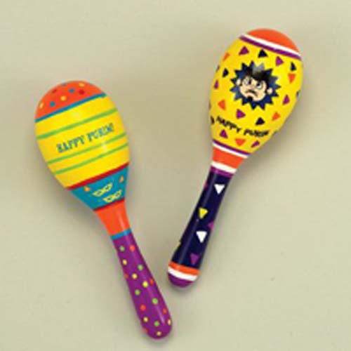 Purim Wood Maracas