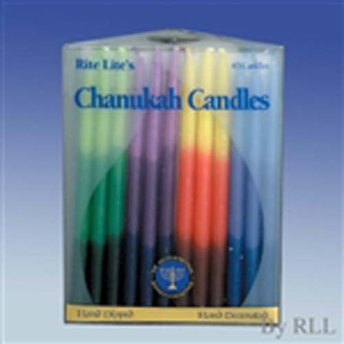 Tri-color Chanukah Candles