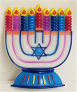 Blinking Hanukah Menorah