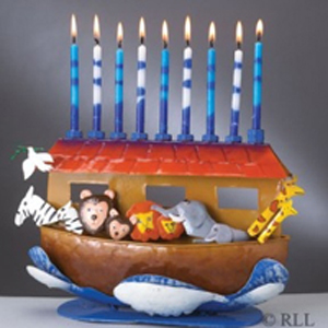 Noah's Ark Menorah