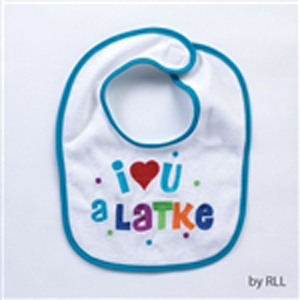 I Love U a Latke Bib for Baby's Hanukkah