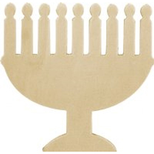 Menorah Cut-Out - Wood Craft