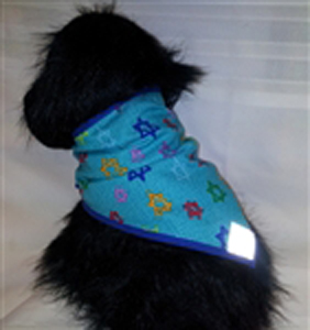 Brightly Colored Stars of David Dog Bandana