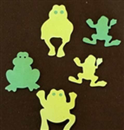 Frogs Everywhere with these Poly Foam Frog Cut Outs